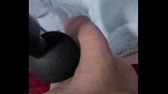 Massage gun on small cock Thumb