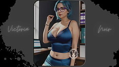 AI: Vibrant blue hair and dark glasses DOMINATRIX - Part 4 - Waifu Models #003 Thumb