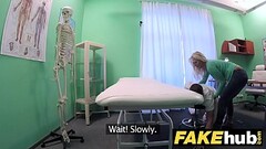 Fake Hospital Big tits horny Milf chiropractor fucks doctor after massage Thumb