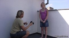 Cheating blonde gf rides old man big cock Thumb