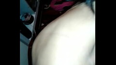 Behind the scene Asian Milf on her knees sucking BIG BLACK DICK Thumb