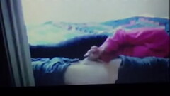 Cheating girlfriend tugging on hard cock Thumb